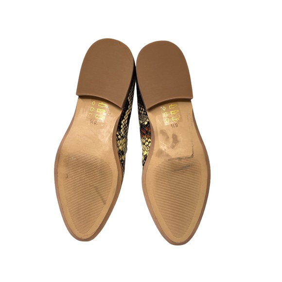 NWOT Madewell The Frances Loafer in Snake Embossed Leather Size 6.5 - Picture 4 of 9